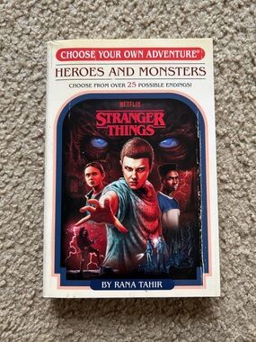 Choose Your Own Adventure Heroes and Monsters Stranger Things by Rana Tahir